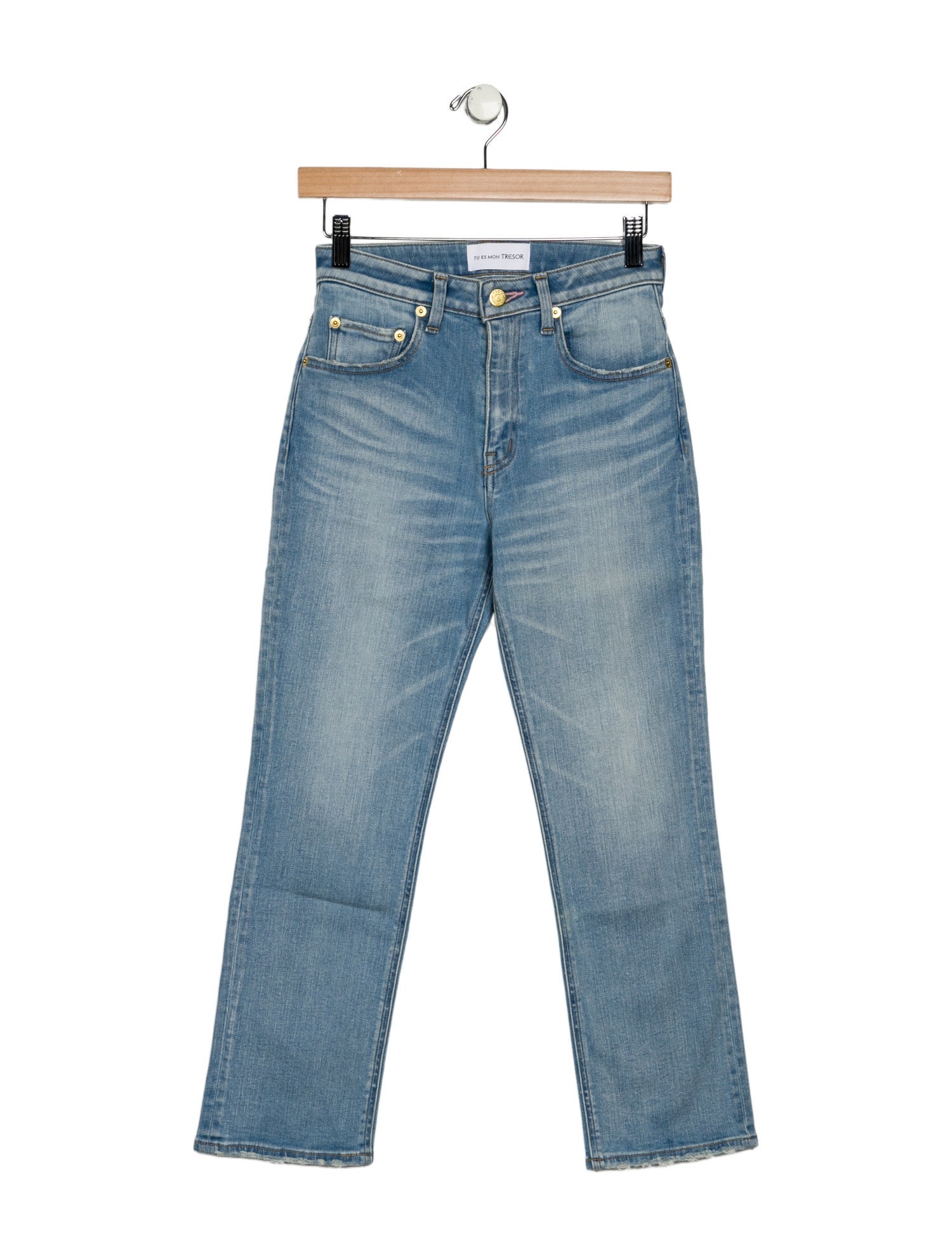 Tu es mon TRÉSOR Mid-Rise Straight Leg Jeans