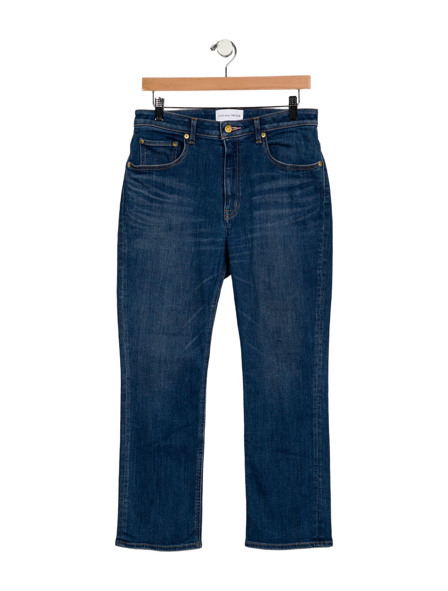 Tu es mon TRÉSOR Mid-Rise Straight Leg Jeans