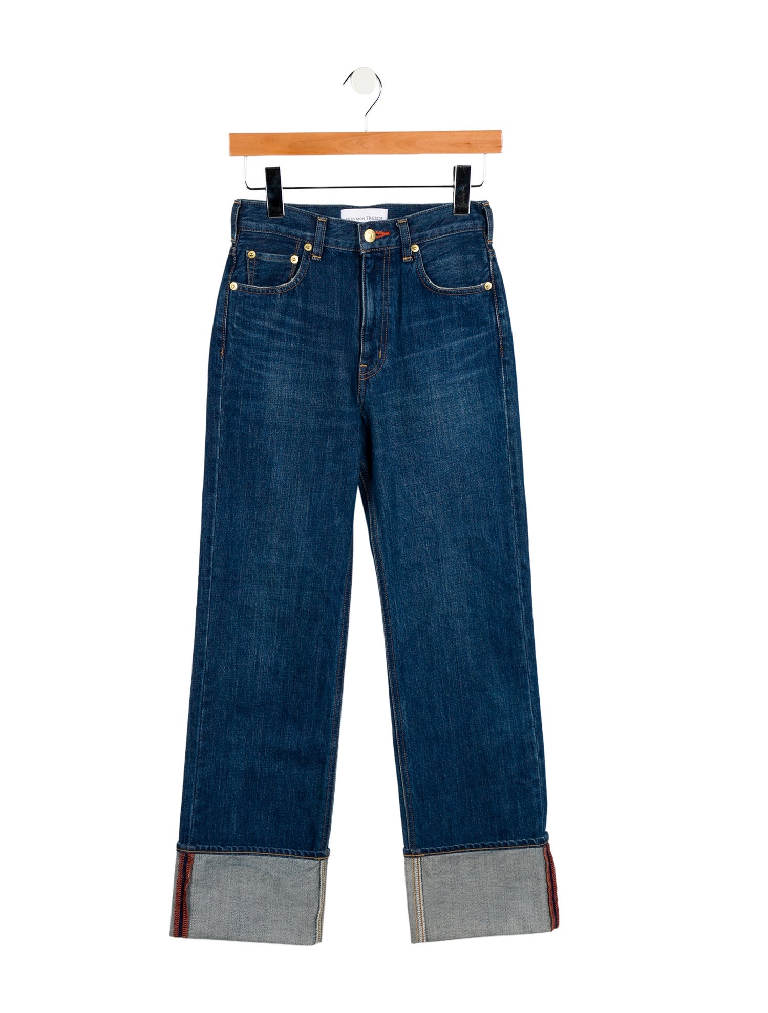 Tu es mon TRÉSOR Mid-Rise Straight Leg Jeans