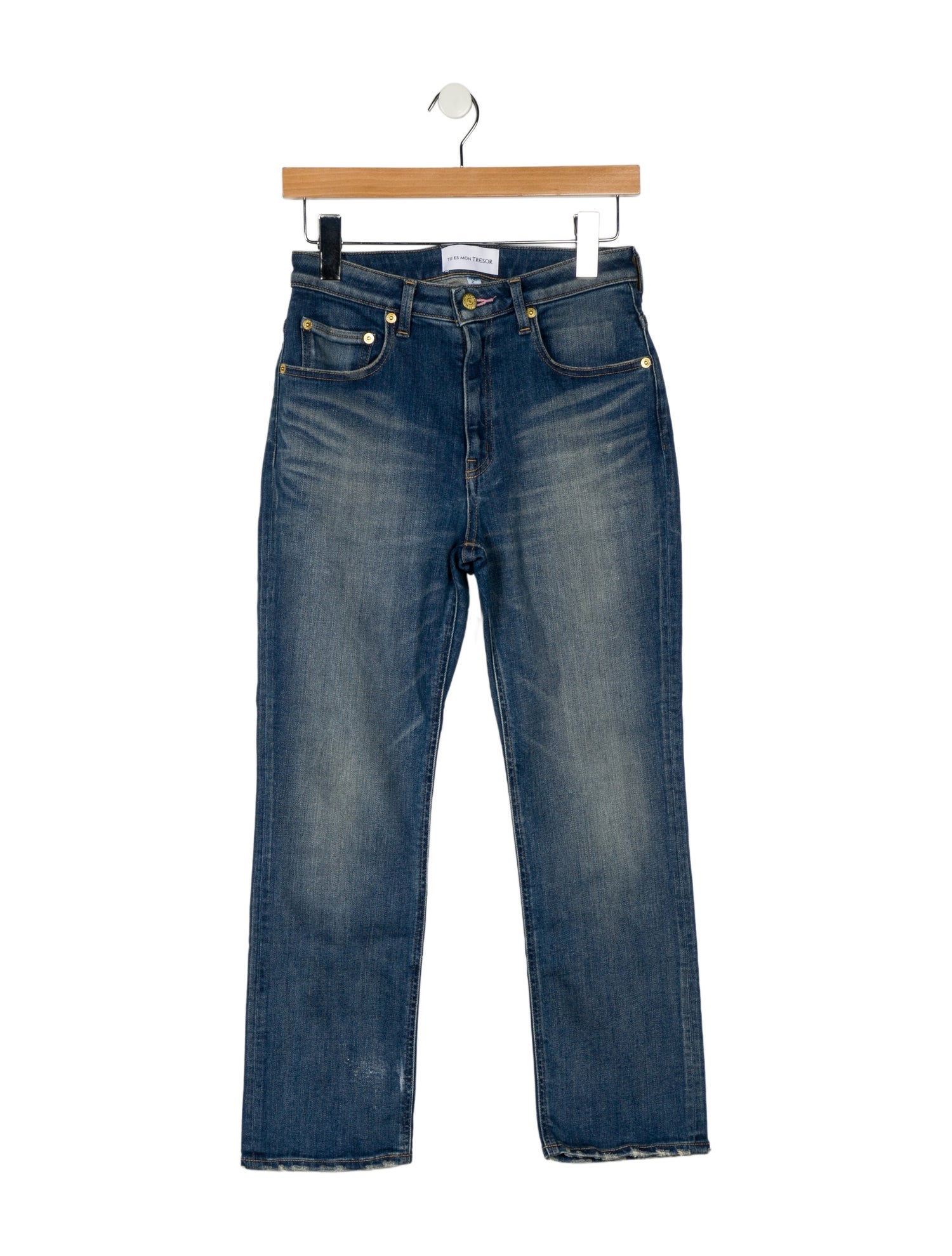 Tu es mon TRÉSOR Mid-Rise Straight Leg Jeans