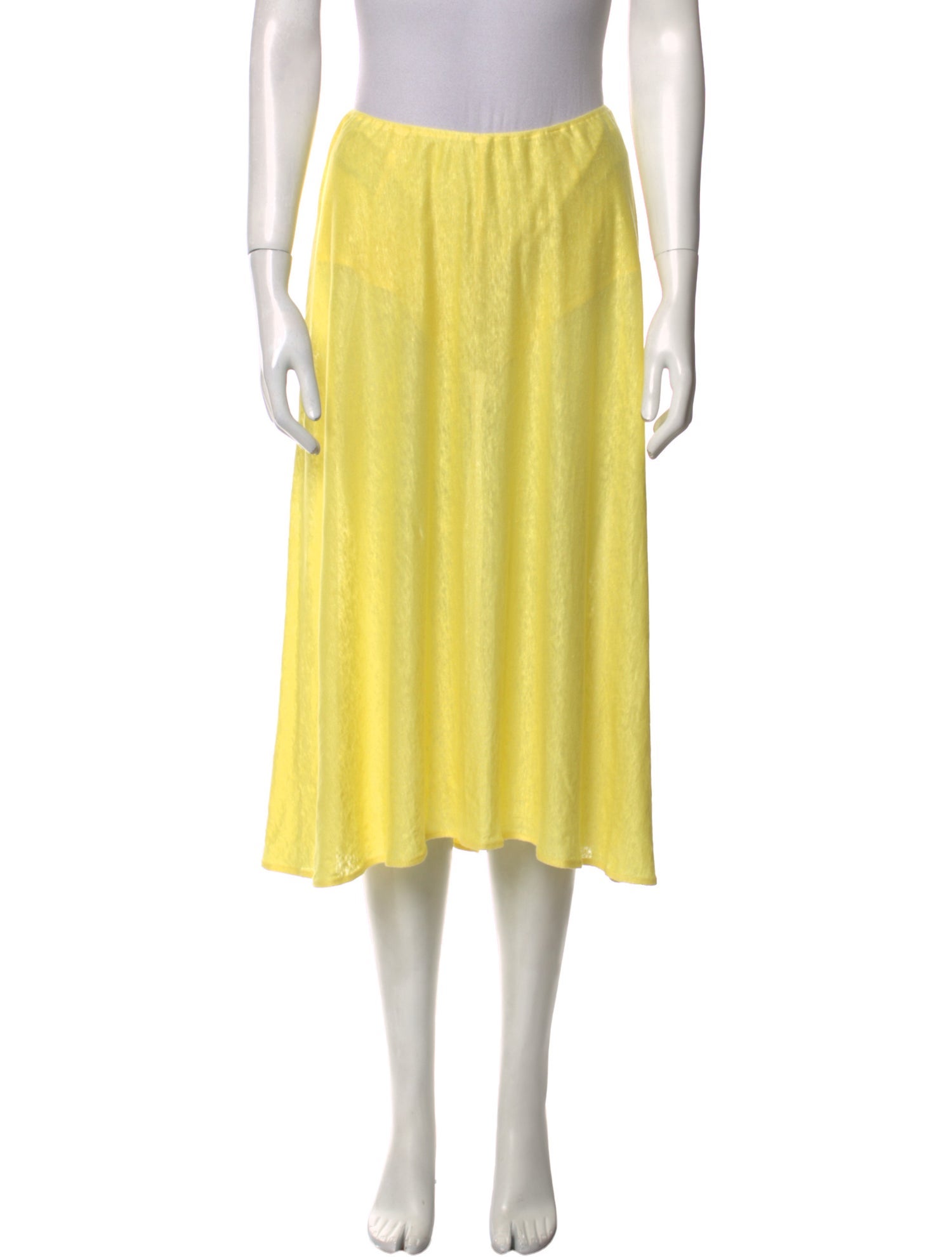 TAE PARK Linen Knee-Length Skirt