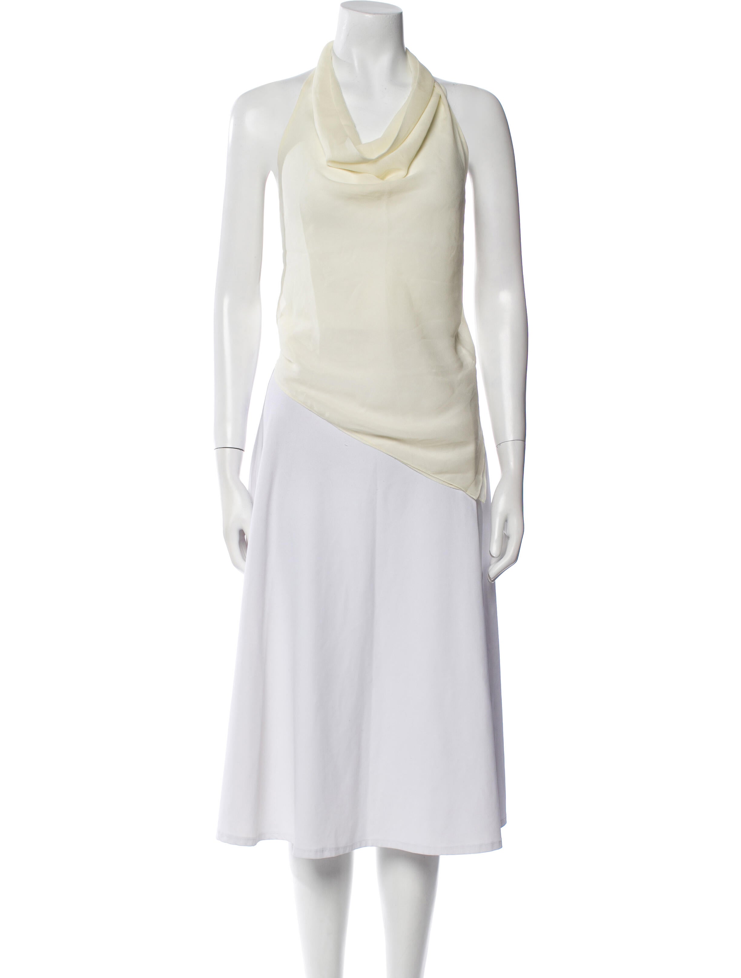 TAE PARK Silk Cowl Neck Tunic