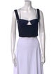 TAE PARK Square Neckline Sleeveless Crop Top