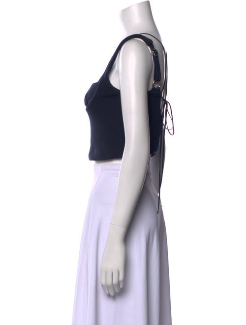 TAE PARK Square Neckline Sleeveless Crop Top