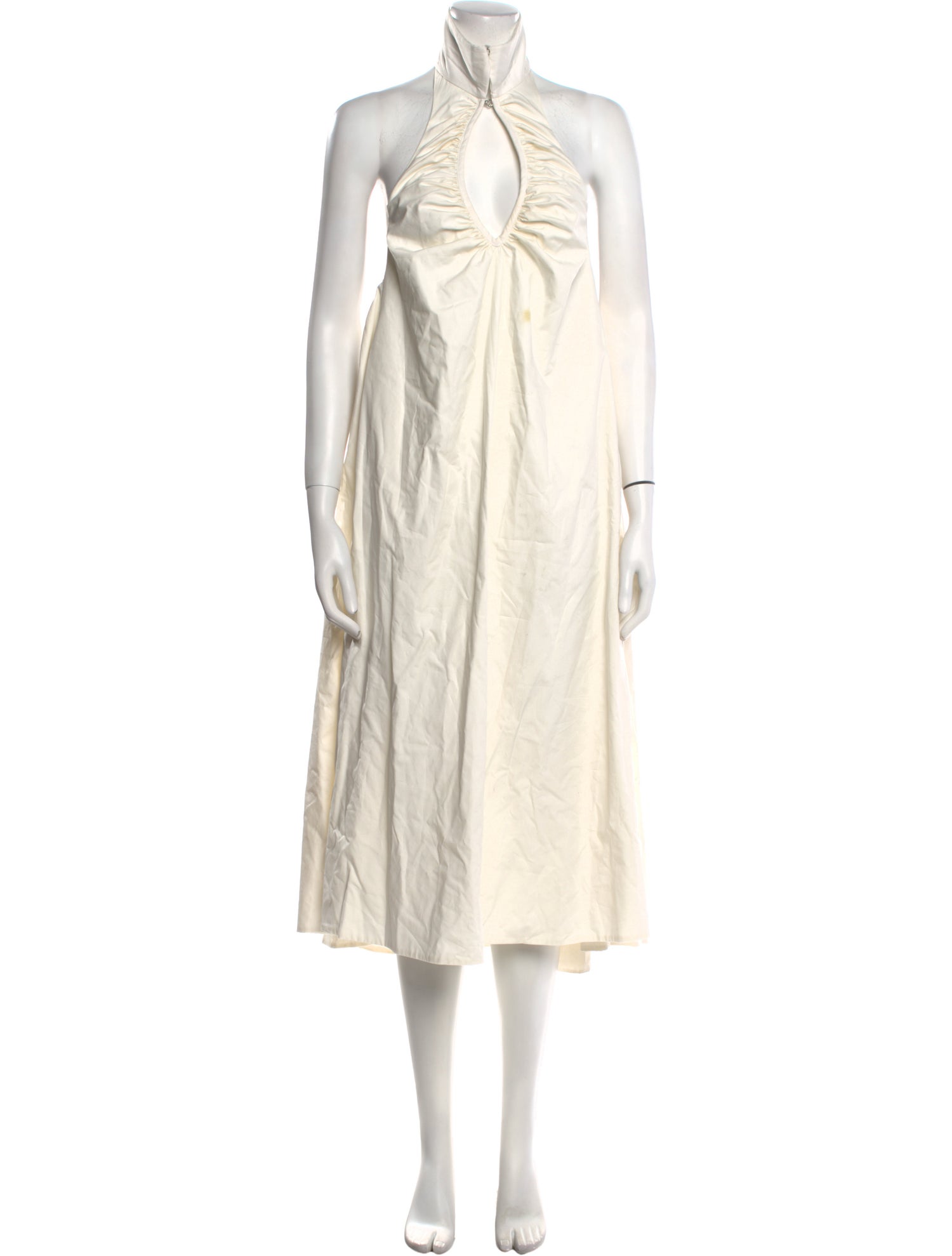 TAE PARK Halterneck Midi Length Dress