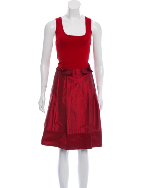 Teri Jon Wool Knee-Length Dress Wool