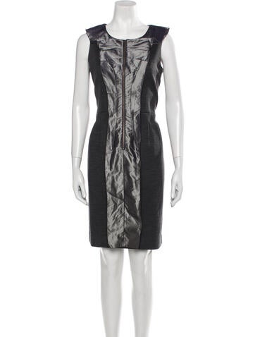 Teri Jon Dresses Printed Knee-Length Dress US 8 | M