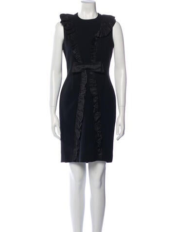 Teri Jon Dresses Crew Neck Knee-Length Dress US 2 | XS