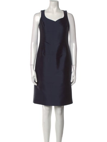 Teri Jon Dresses V-Neck Knee-Length Dress US 4 | S