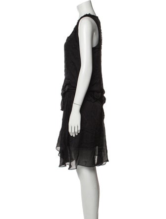 Teri Jon Silk Knee-Length Dress