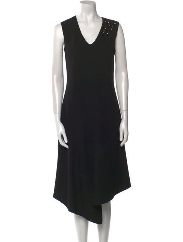 Teri Jon Dresses V-Neck Midi Length Dress US 6 | M