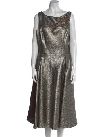 Teri Jon Dresses Cowl Neck Midi Length Dress US 16 | XXL