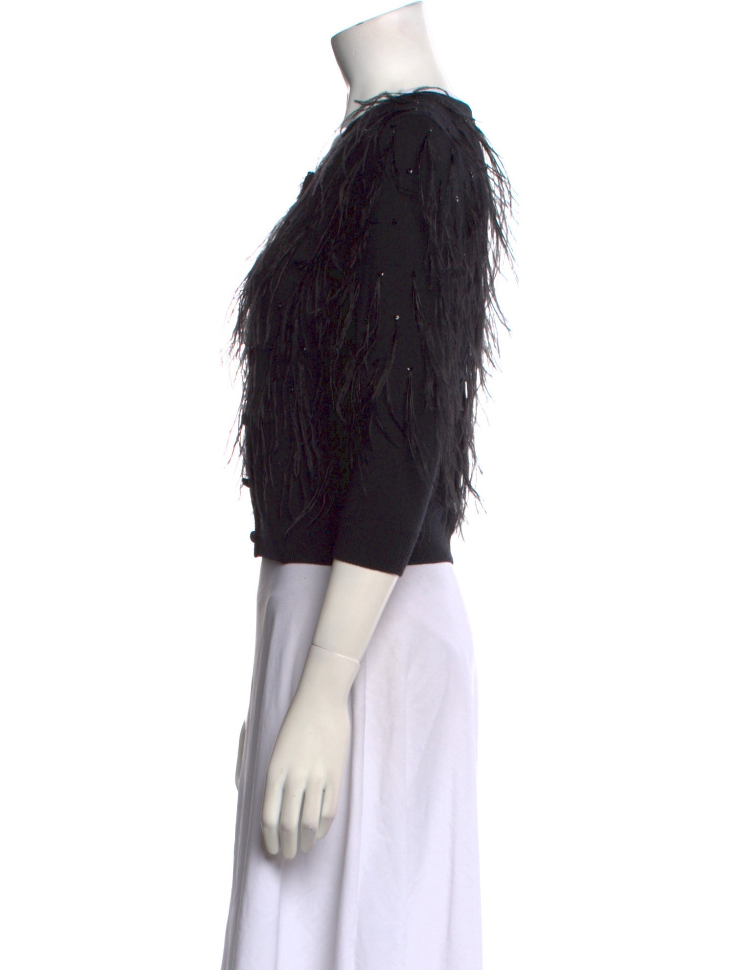 Teri Jon Cashwool Scoop Neck Sweater