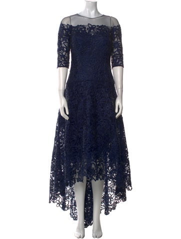 Teri Jon Dresses Lace Pattern Long Dress US 4 | S