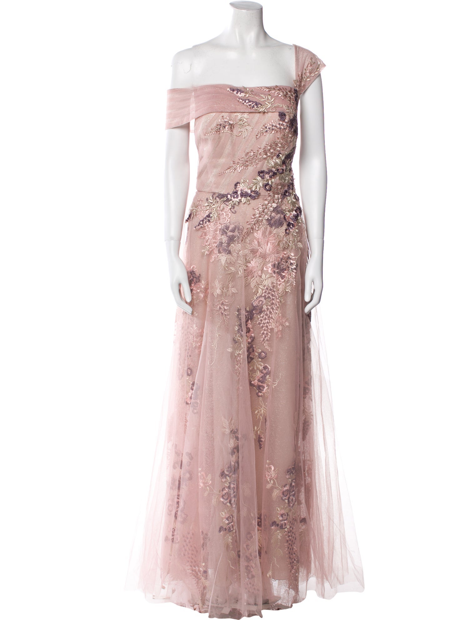 Teri Jon Floral Print Long Dress