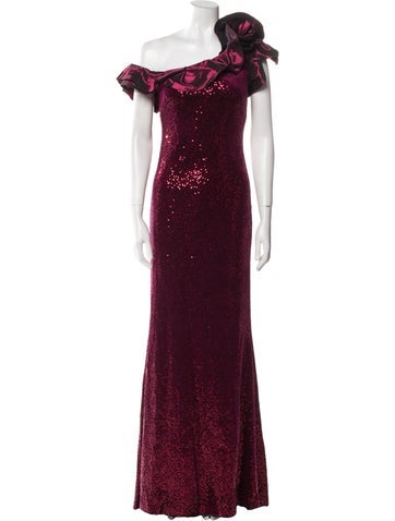 Teri Jon Dresses Patterned Long Dress US 2 | XS