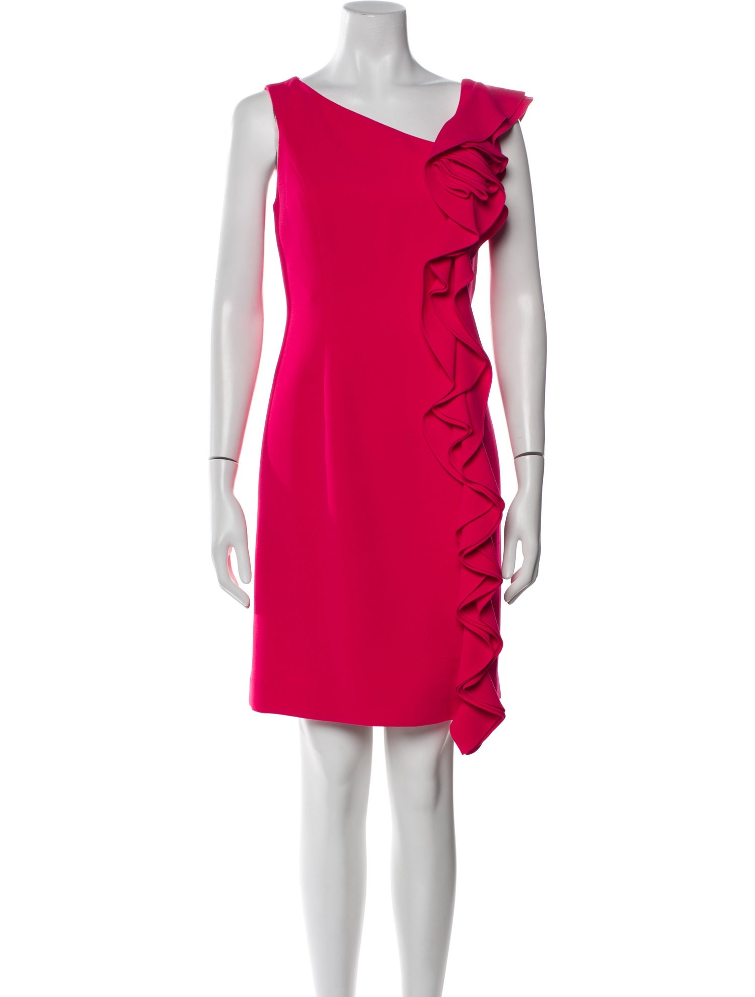 Teri Jon Asymmetrical Mini Dress