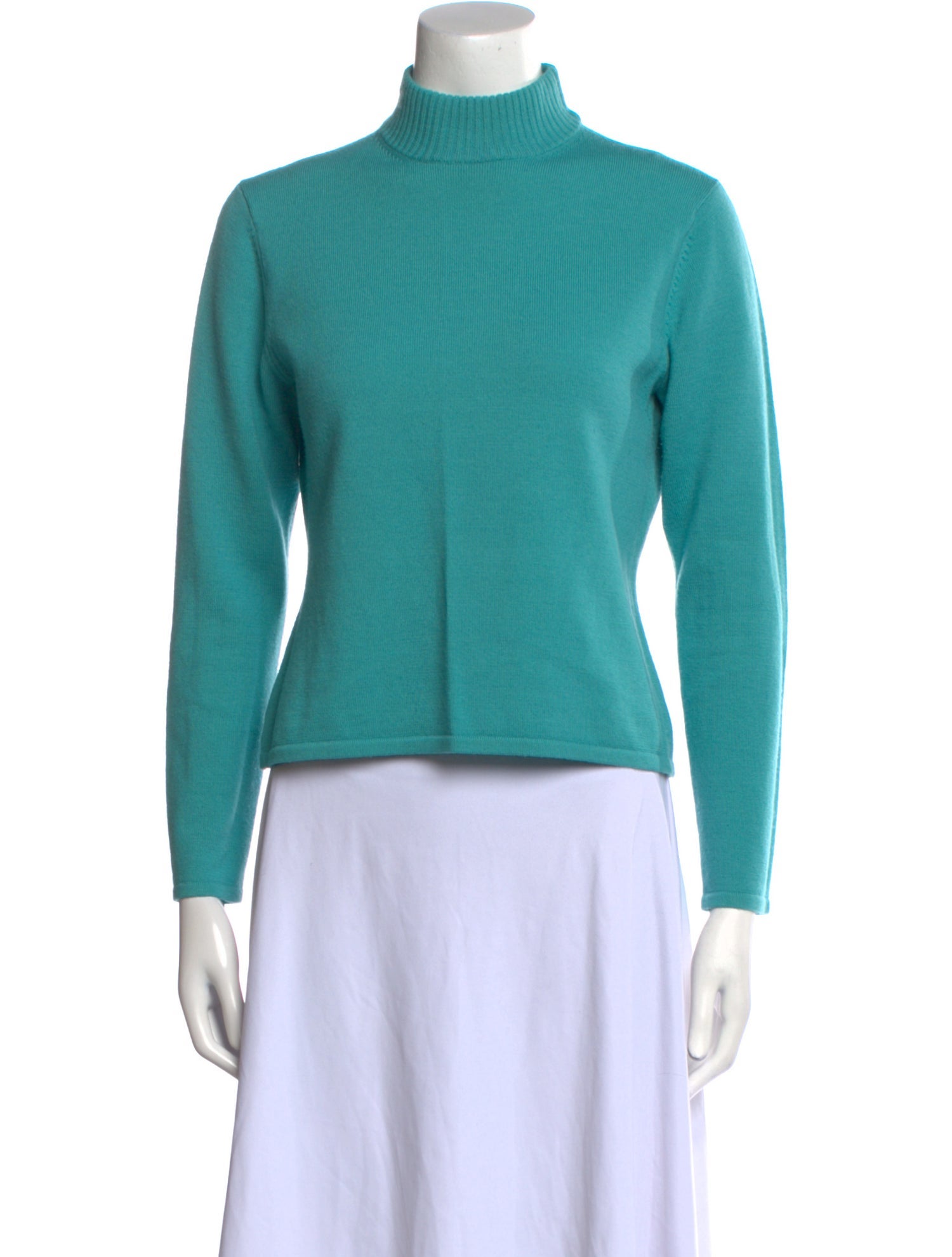 Teri Jon Merino Wool Turtleneck Sweater