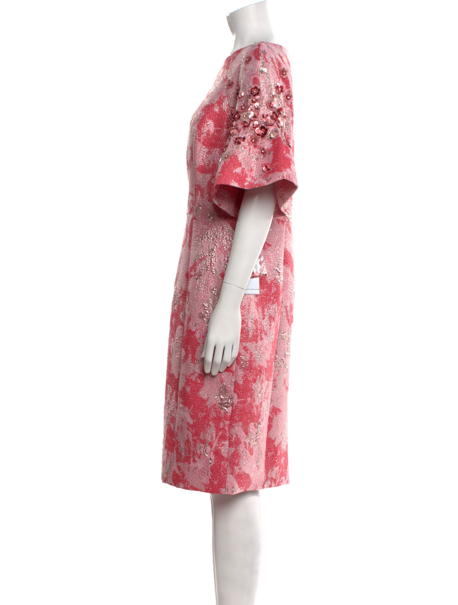 Teri Jon Floral Print Knee-Length Dress w/ Tags