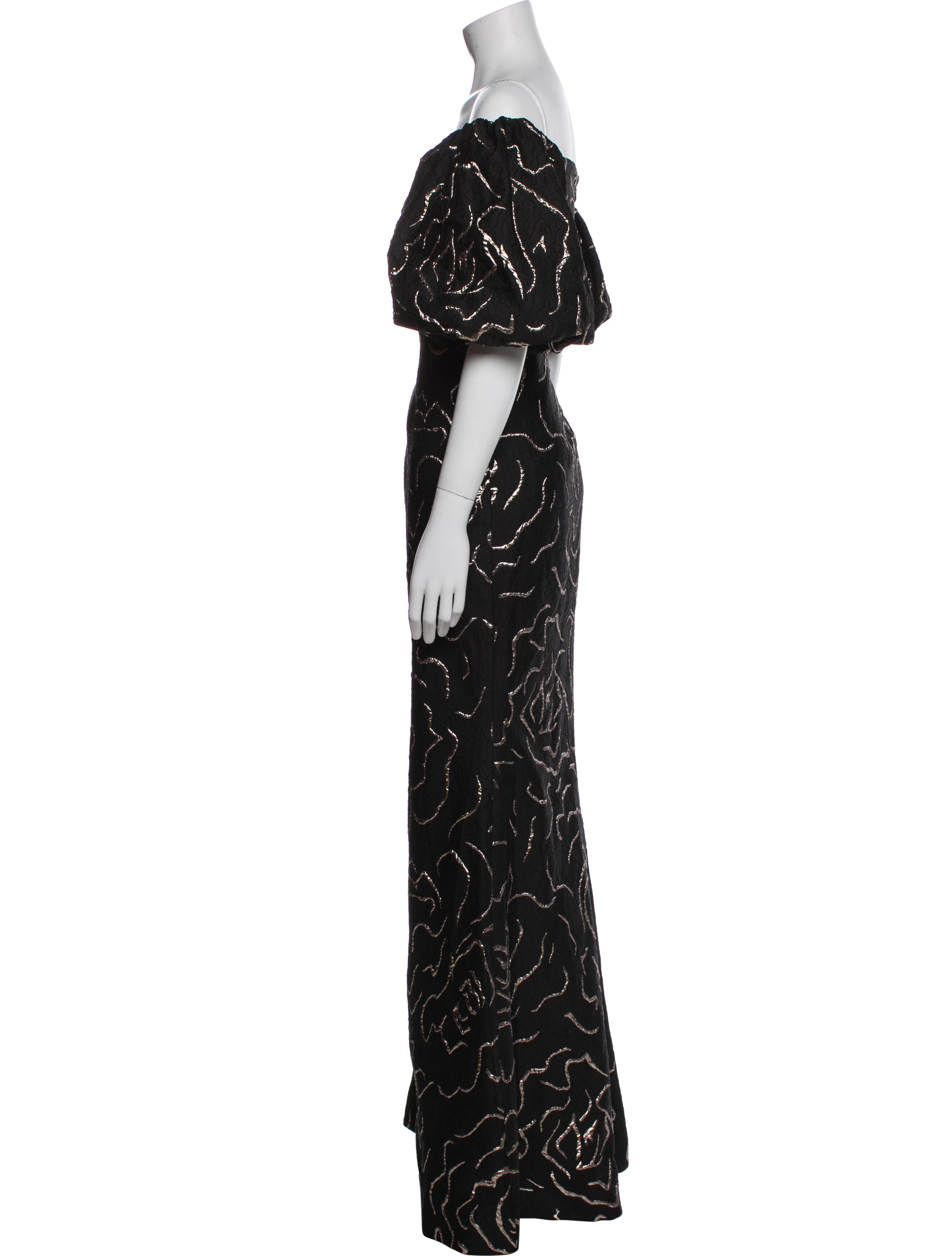 Teri Jon Printed Long Dress