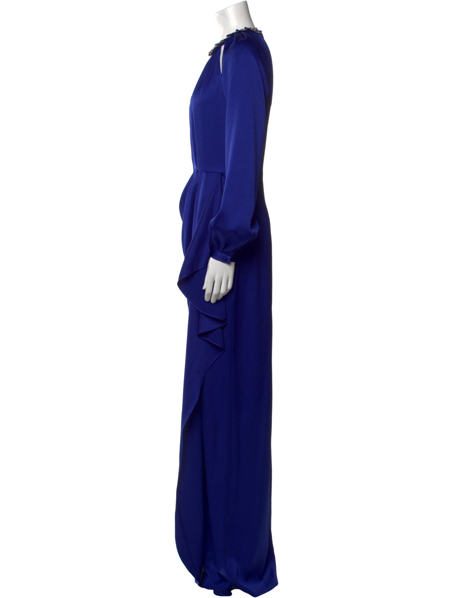 Teri Jon Mock Neck Long Dress