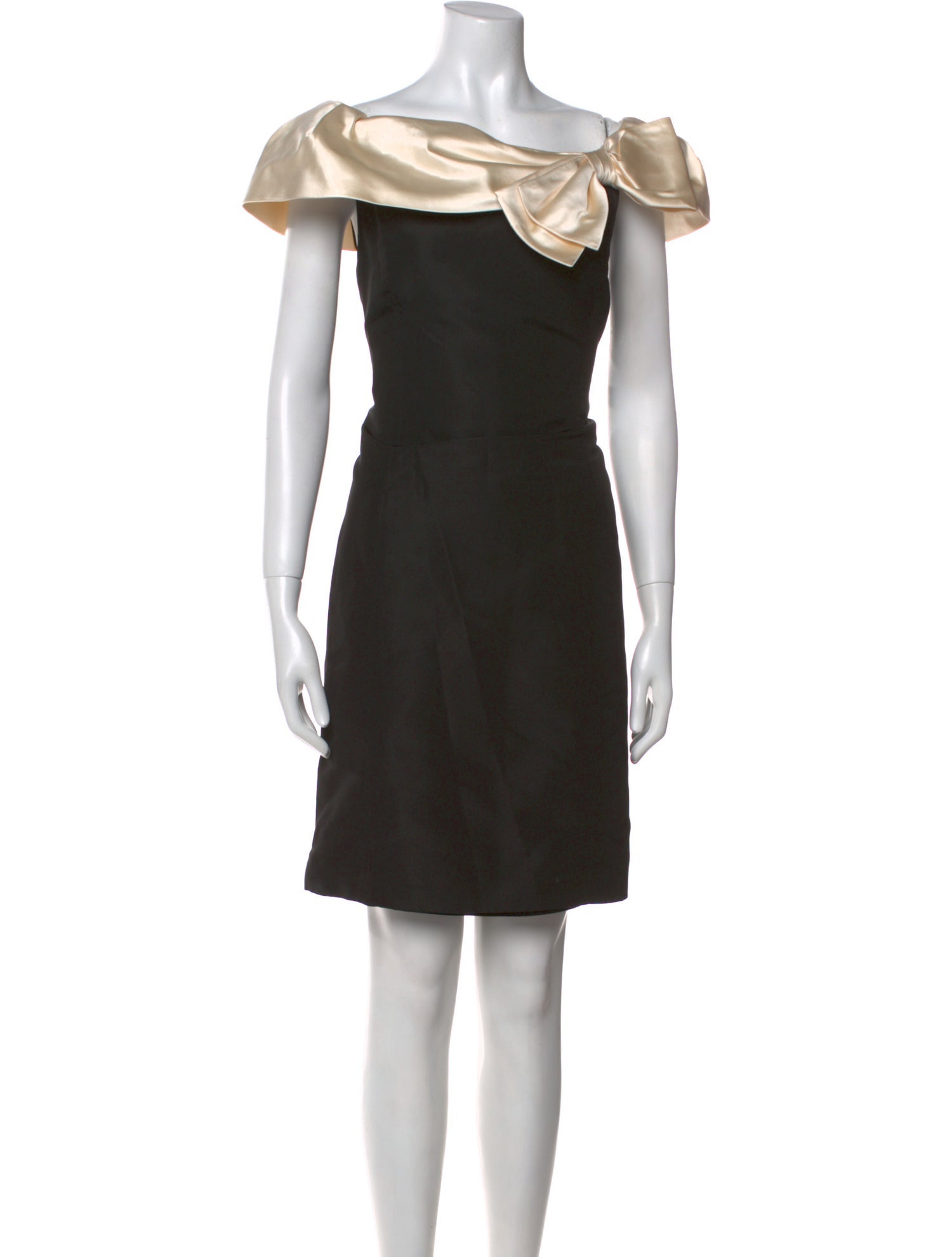 Teri Jon Asymmetrical Knee-Length Dress