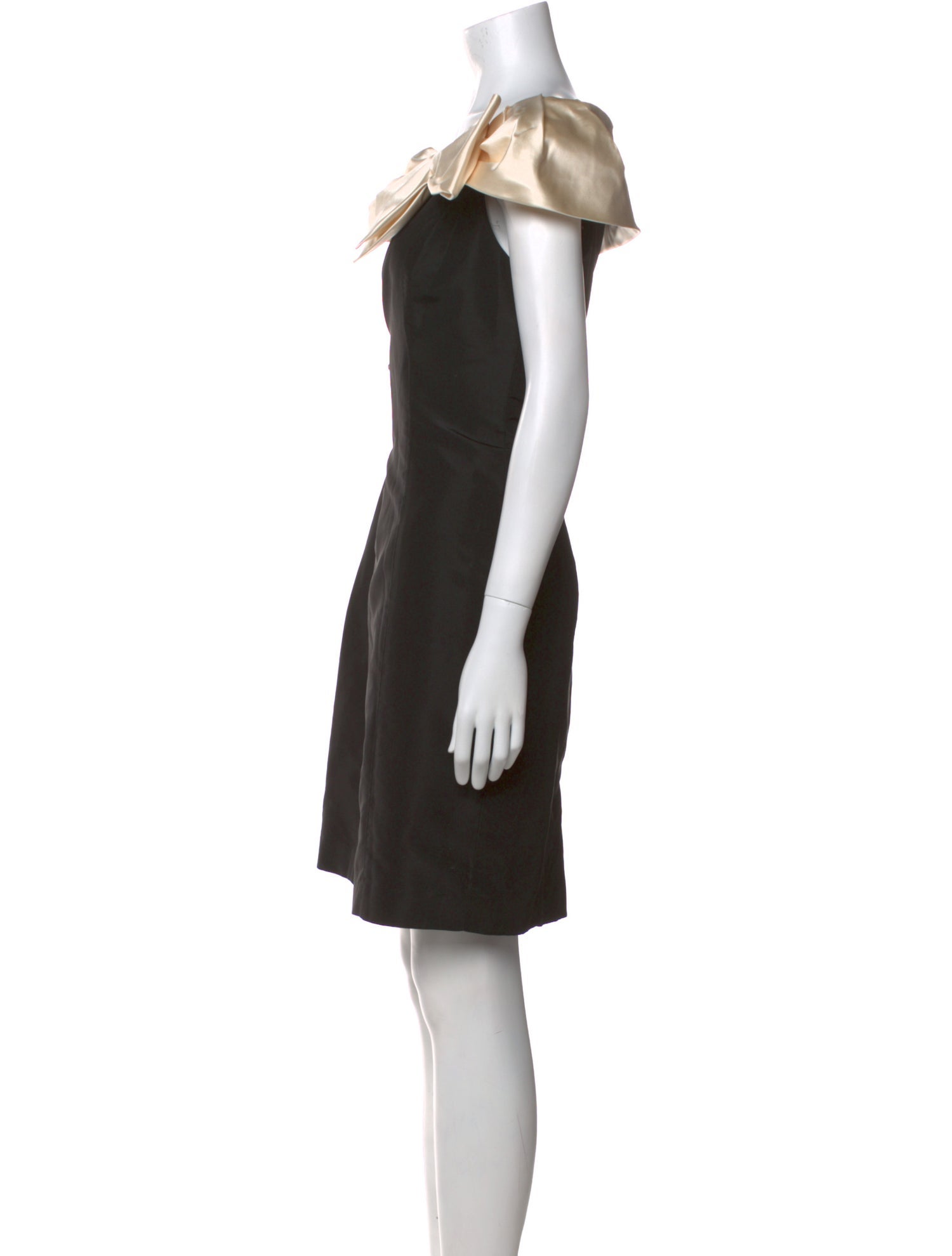 Teri Jon Asymmetrical Knee-Length Dress