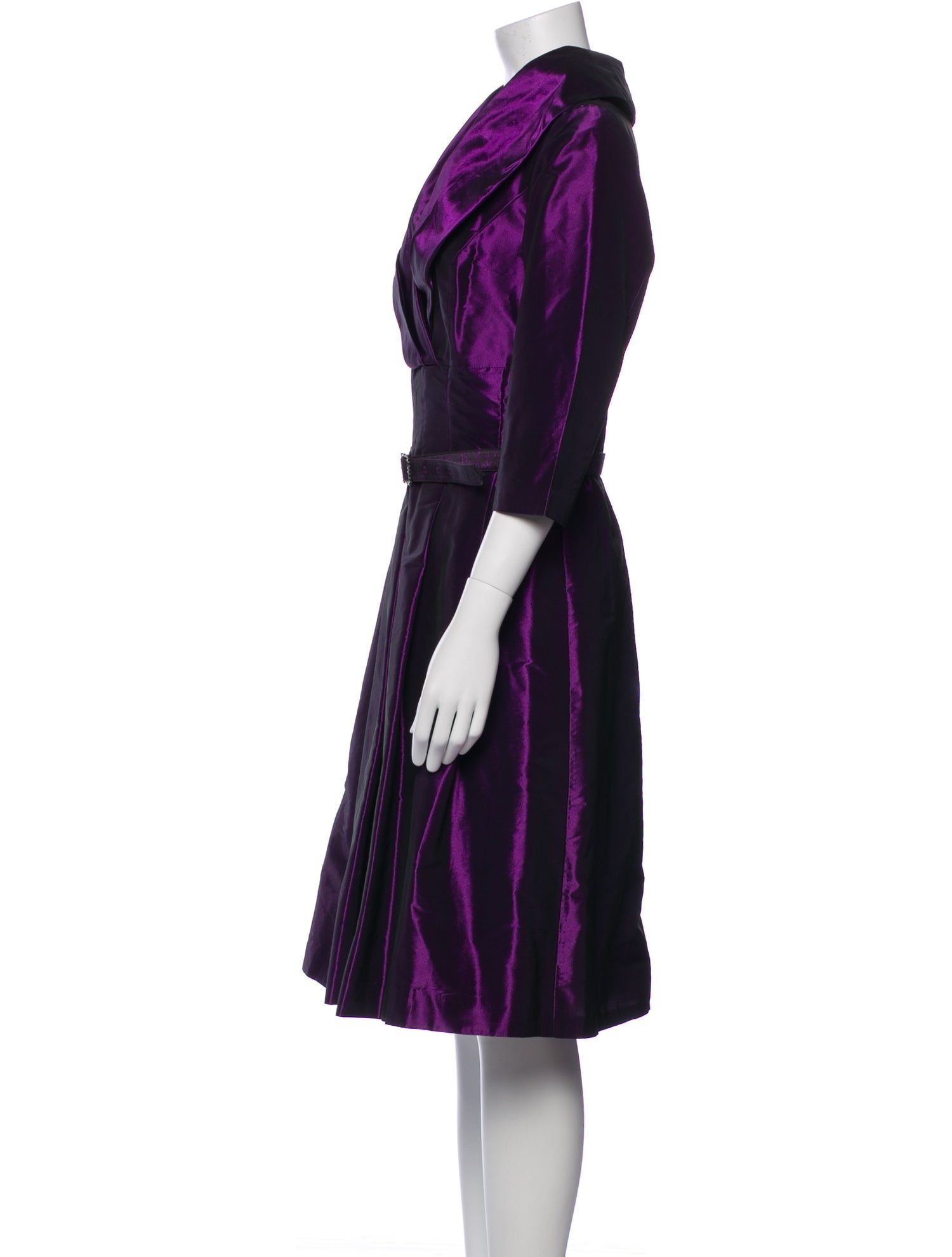 Teri Jon Printed Knee-Length Dress