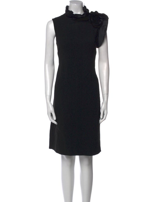 Teri Jon Mock Neck Midi Length Dress