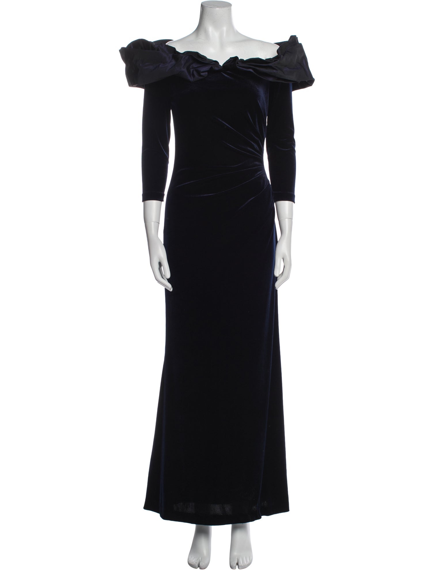 Teri Jon Off-The-Shoulder Long Dress