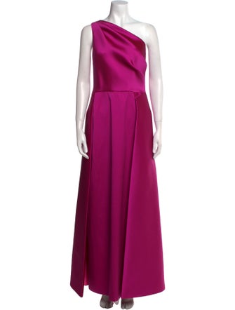 Teri Jon One-Shoulder Long Dress