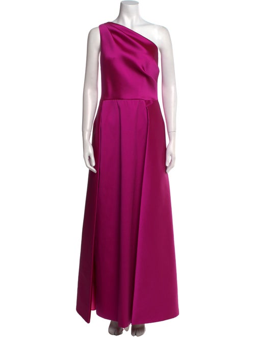 Teri Jon One-Shoulder Long Dress