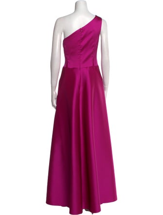 Teri Jon One-Shoulder Long Dress