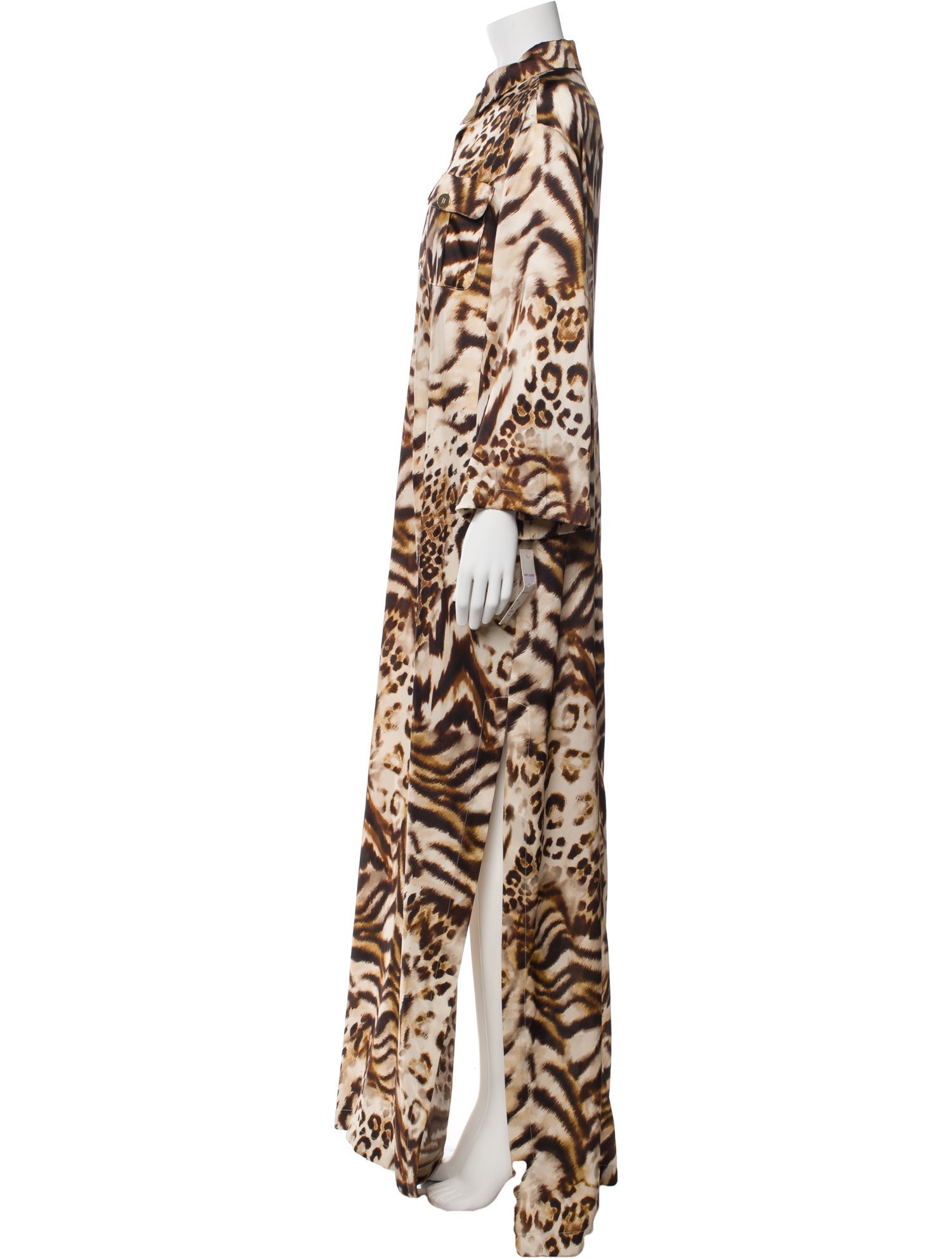 Teri Jon Animal Print Long Dress w/ Tags