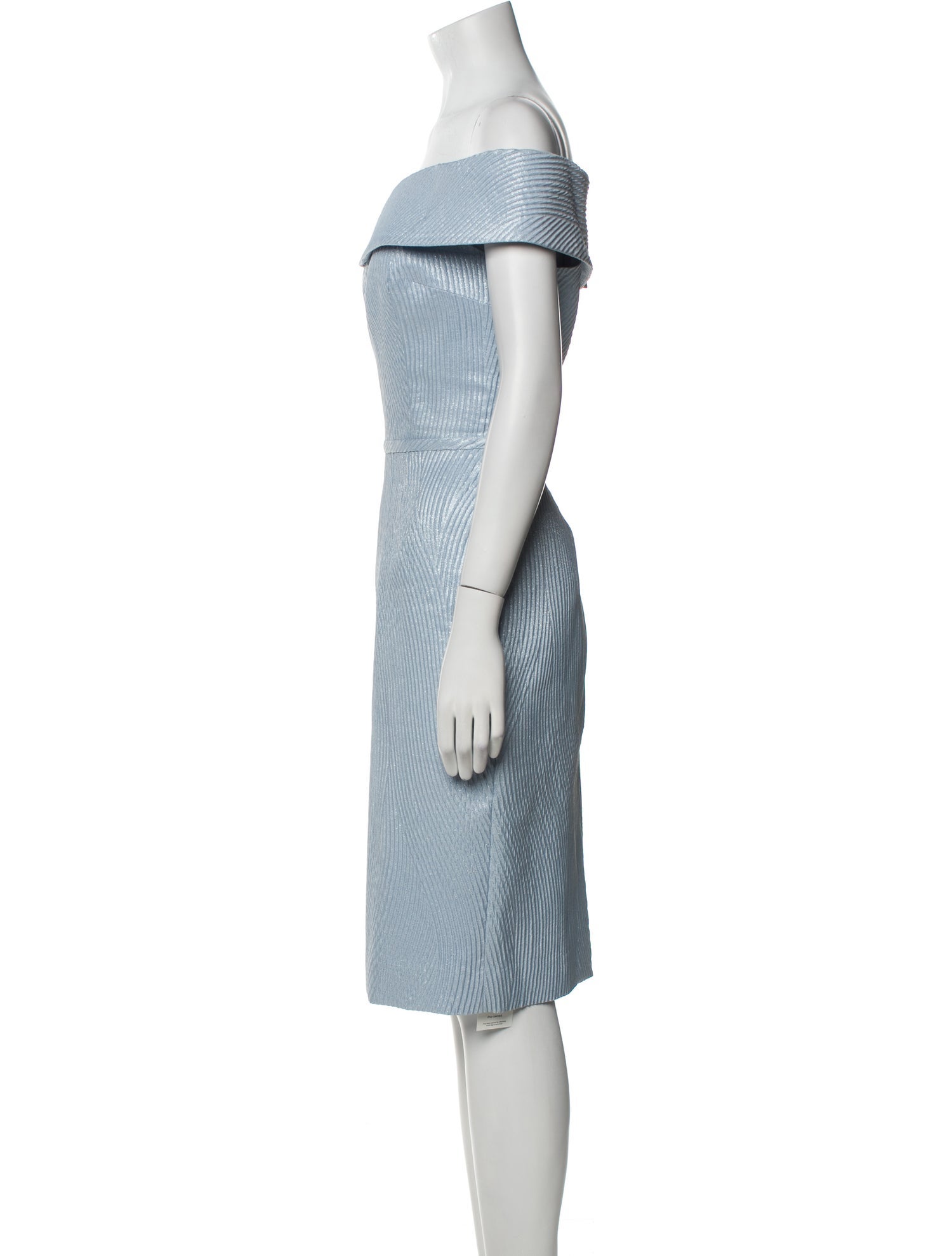 Teri Jon Off-The-Shoulder Mini Dress