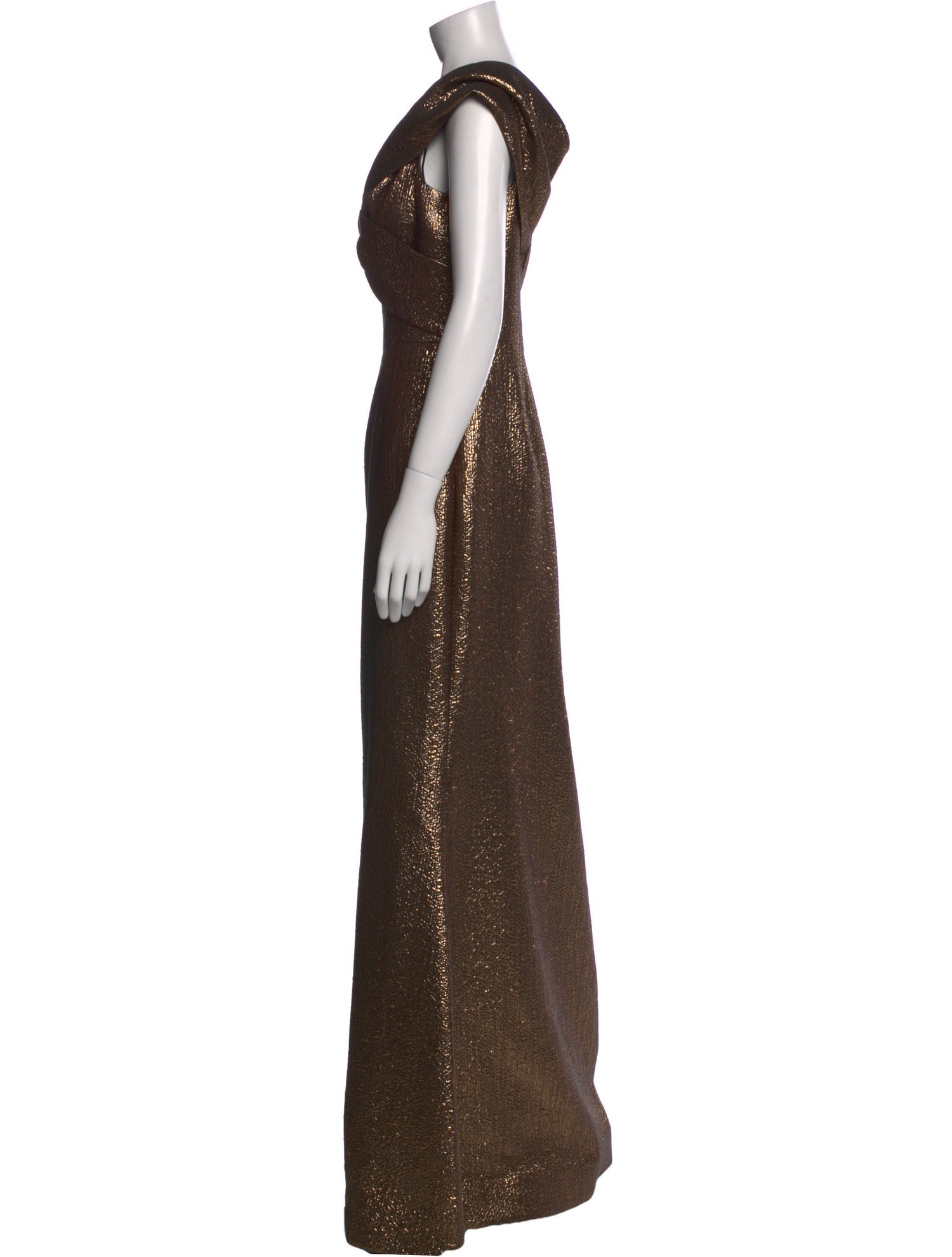 Teri Jon V-Neck Long Dress