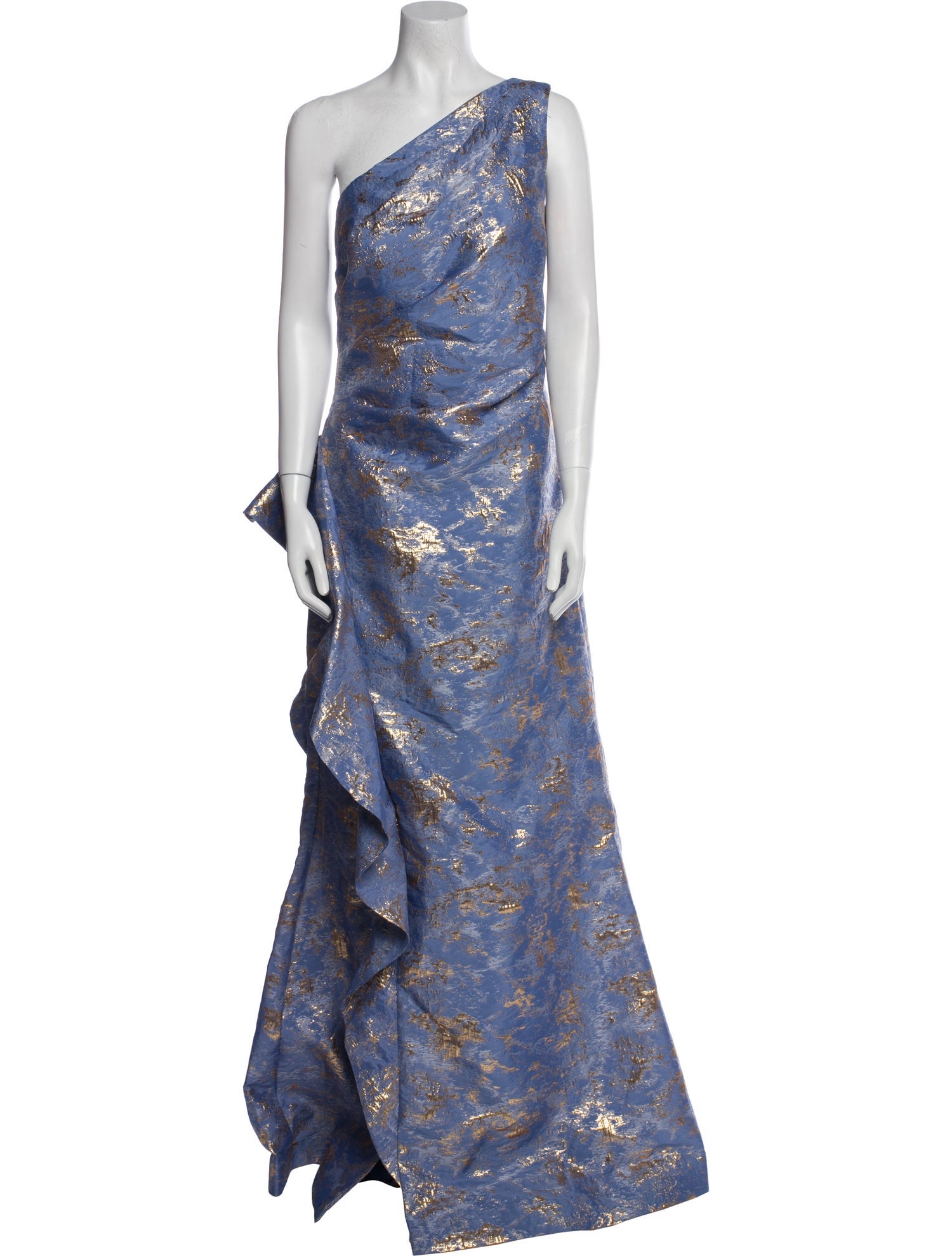 Teri Jon One-Shoulder Long Dress w/ Tags