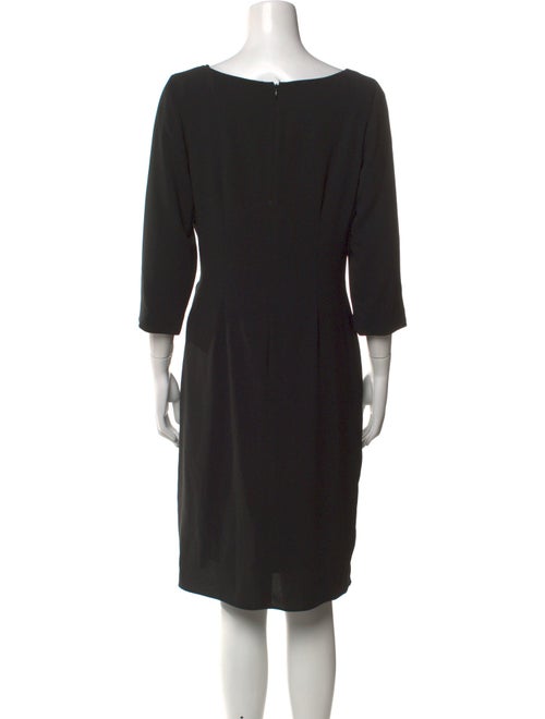 Teri Jon Bateau Neckline Knee-Length Dress