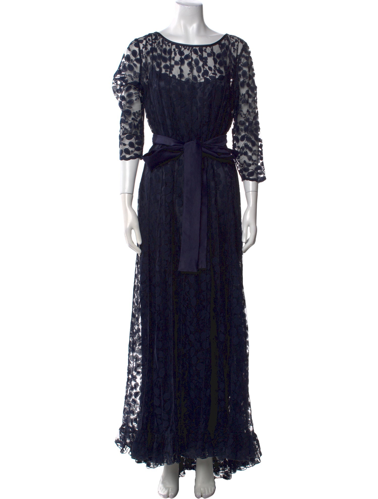 Teri Jon Printed Long Dress