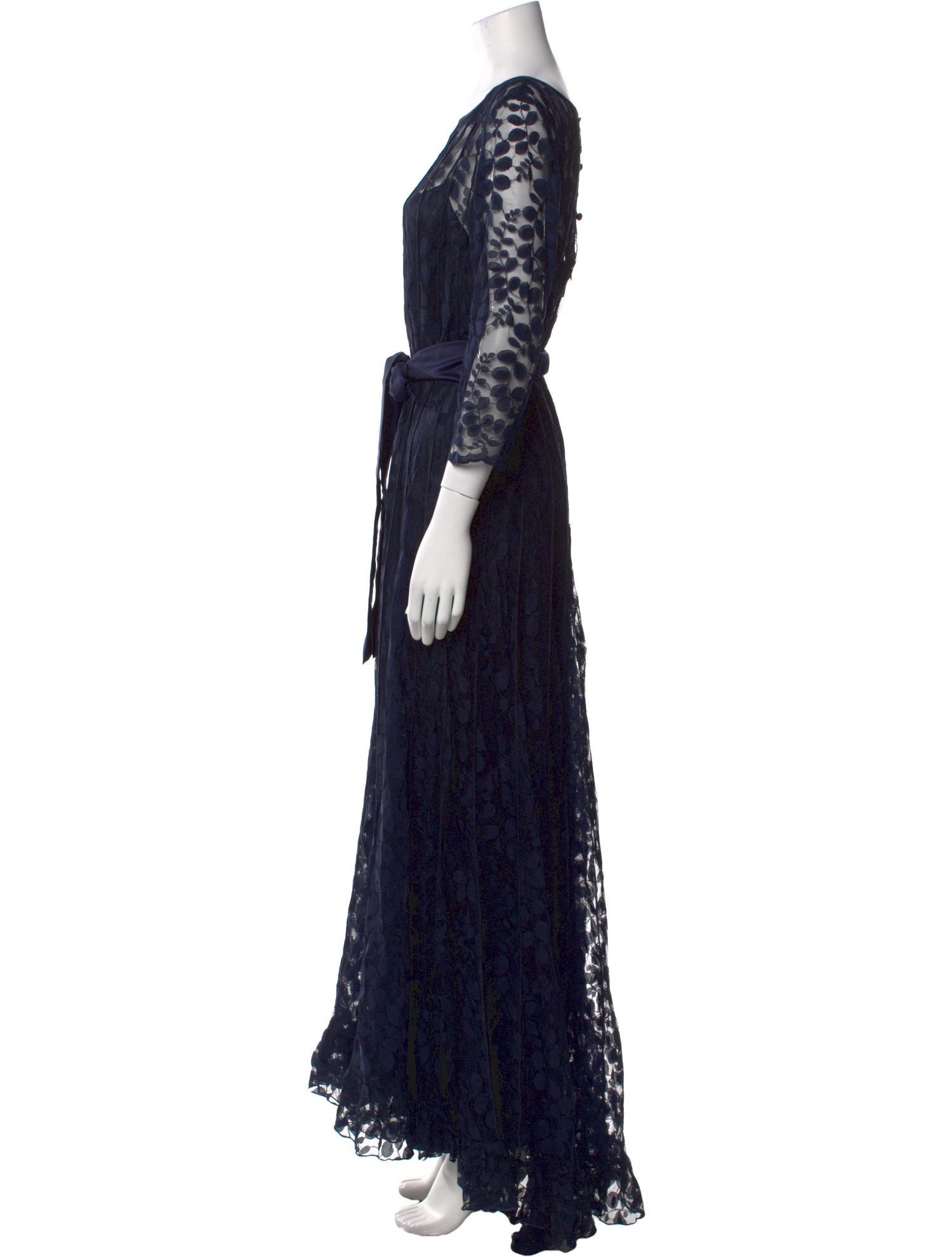 Teri Jon Printed Long Dress