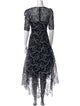 Teri Jon Lace Pattern Long Dress