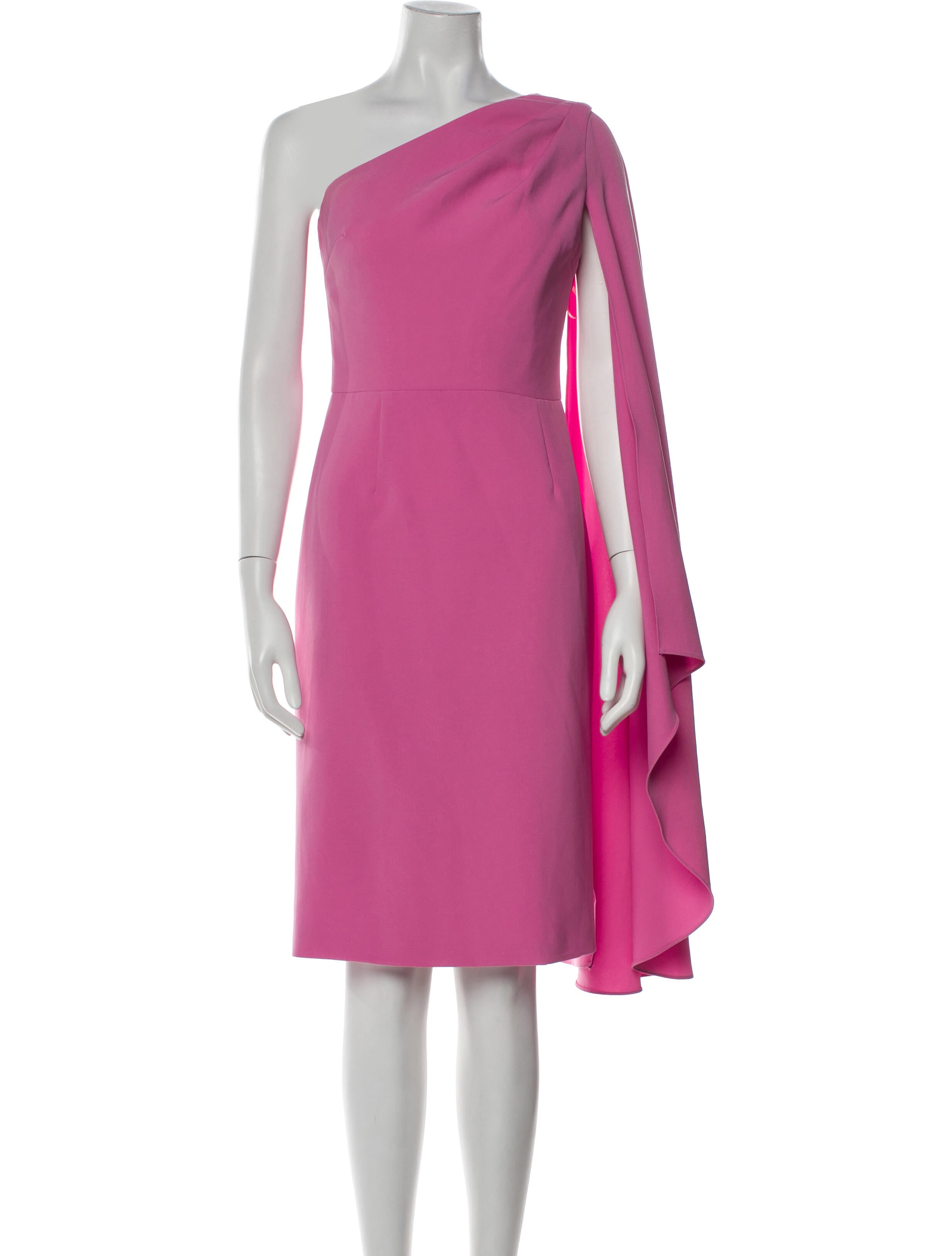 Teri Jon One-Shoulder Knee-Length Dress