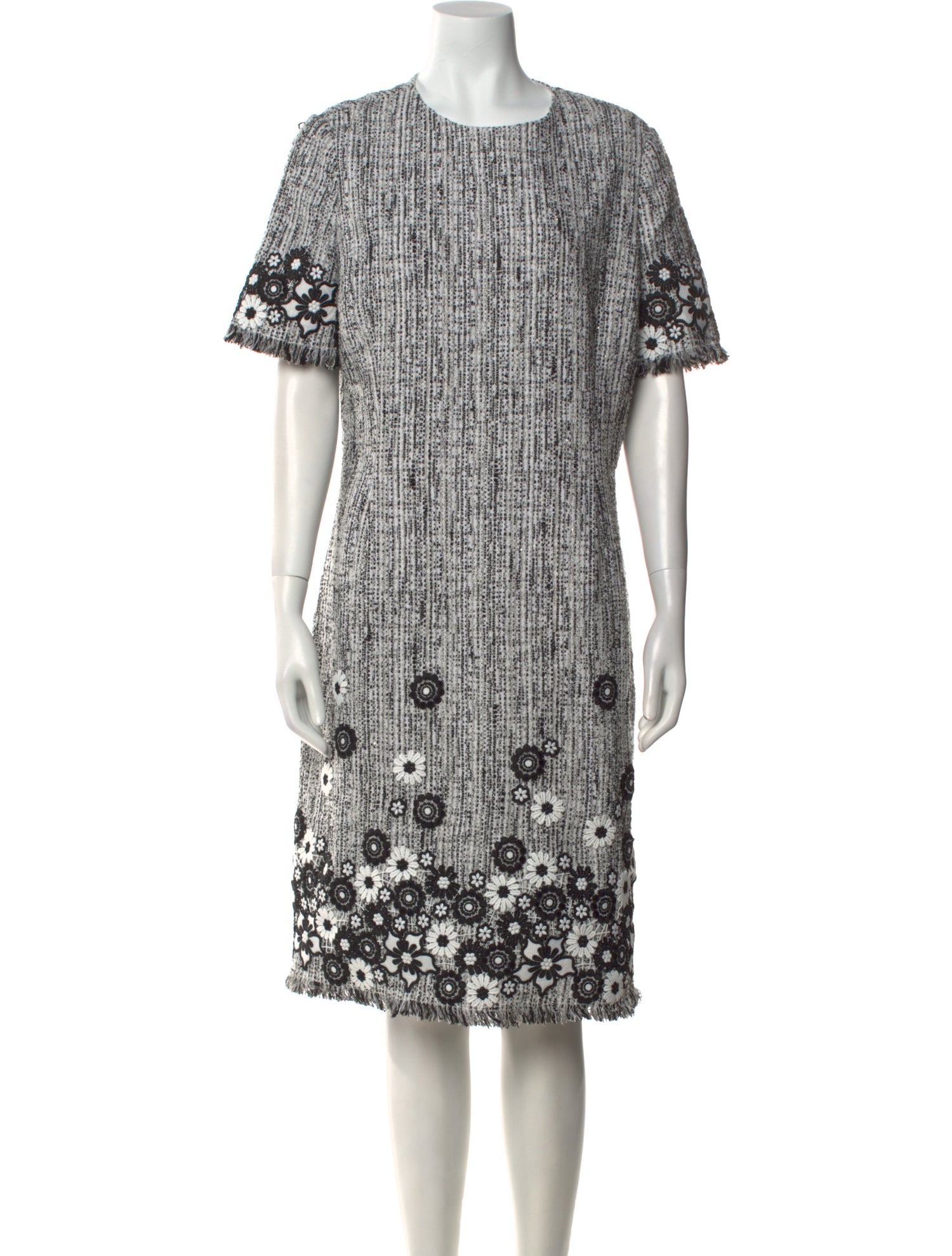 Teri Jon Printed Midi Length Dress