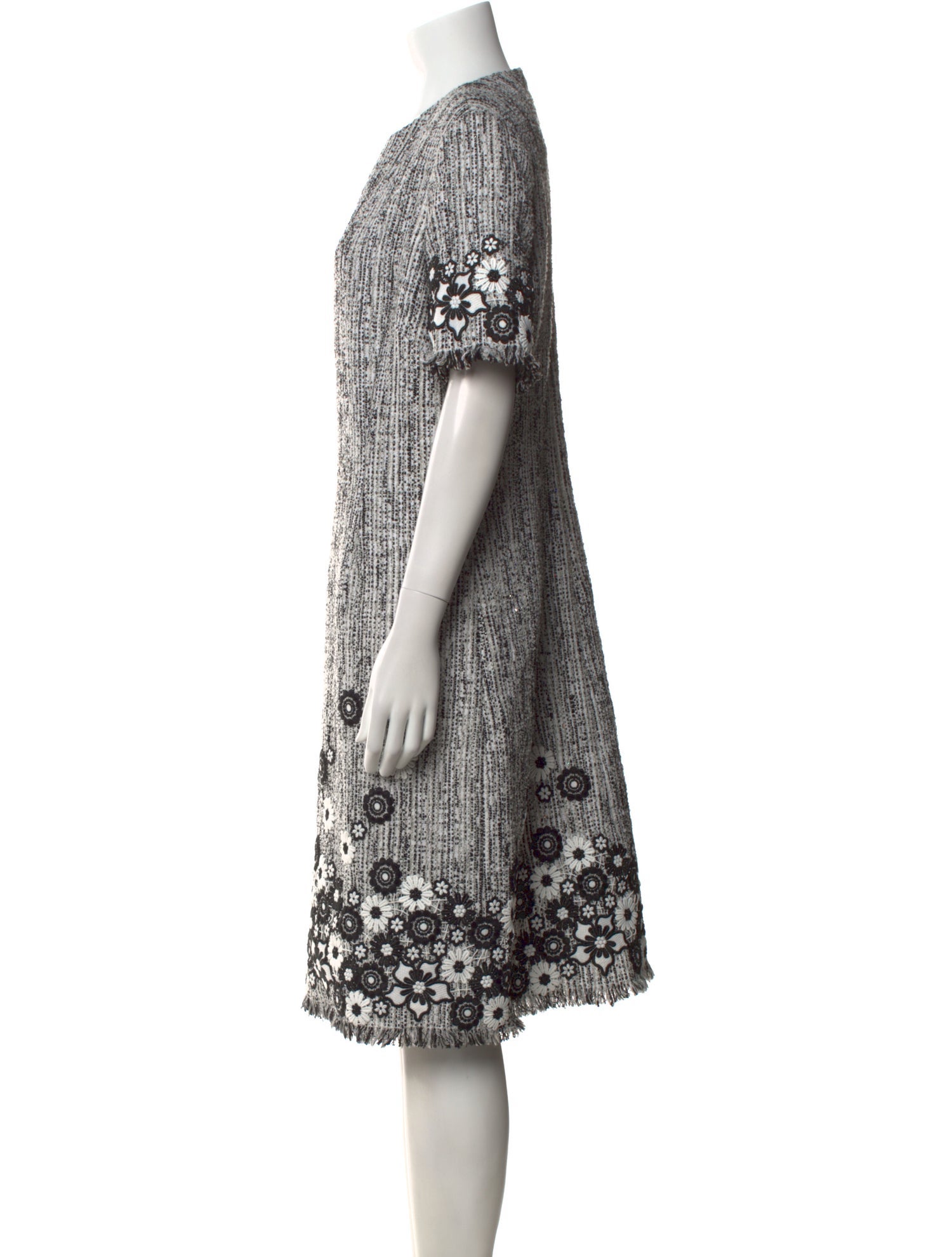 Teri Jon Printed Midi Length Dress