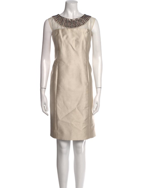 Teri Jon Silk Knee-Length Dress