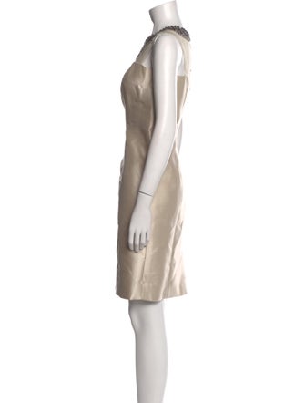 Teri Jon Silk Knee-Length Dress