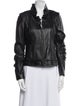 Teri Jon Leather Biker Jacket