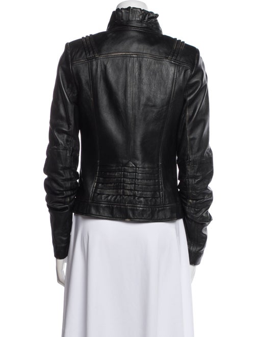 Teri Jon Leather Biker Jacket