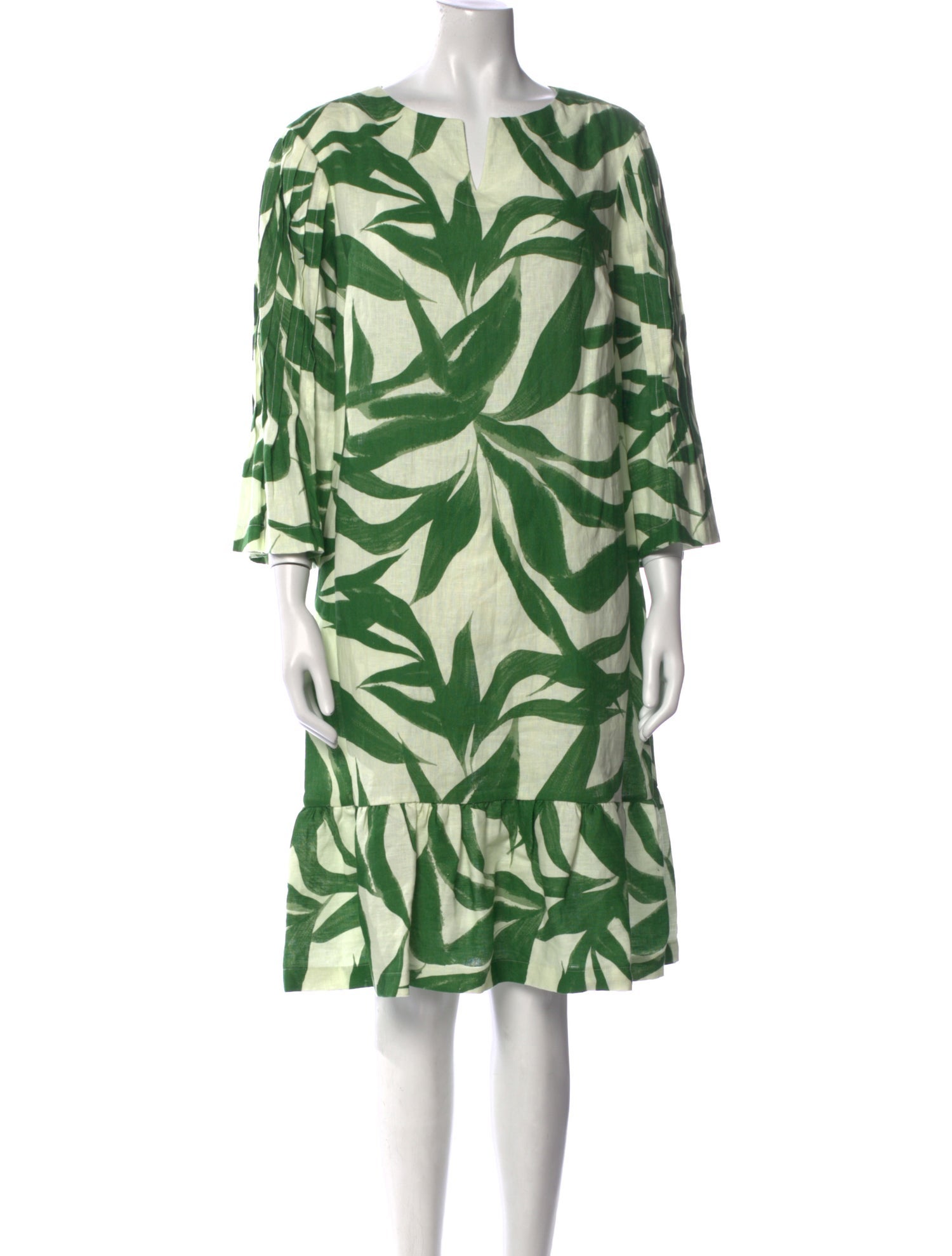 Teri Jon Linen Knee-Length Dress w/ Tags