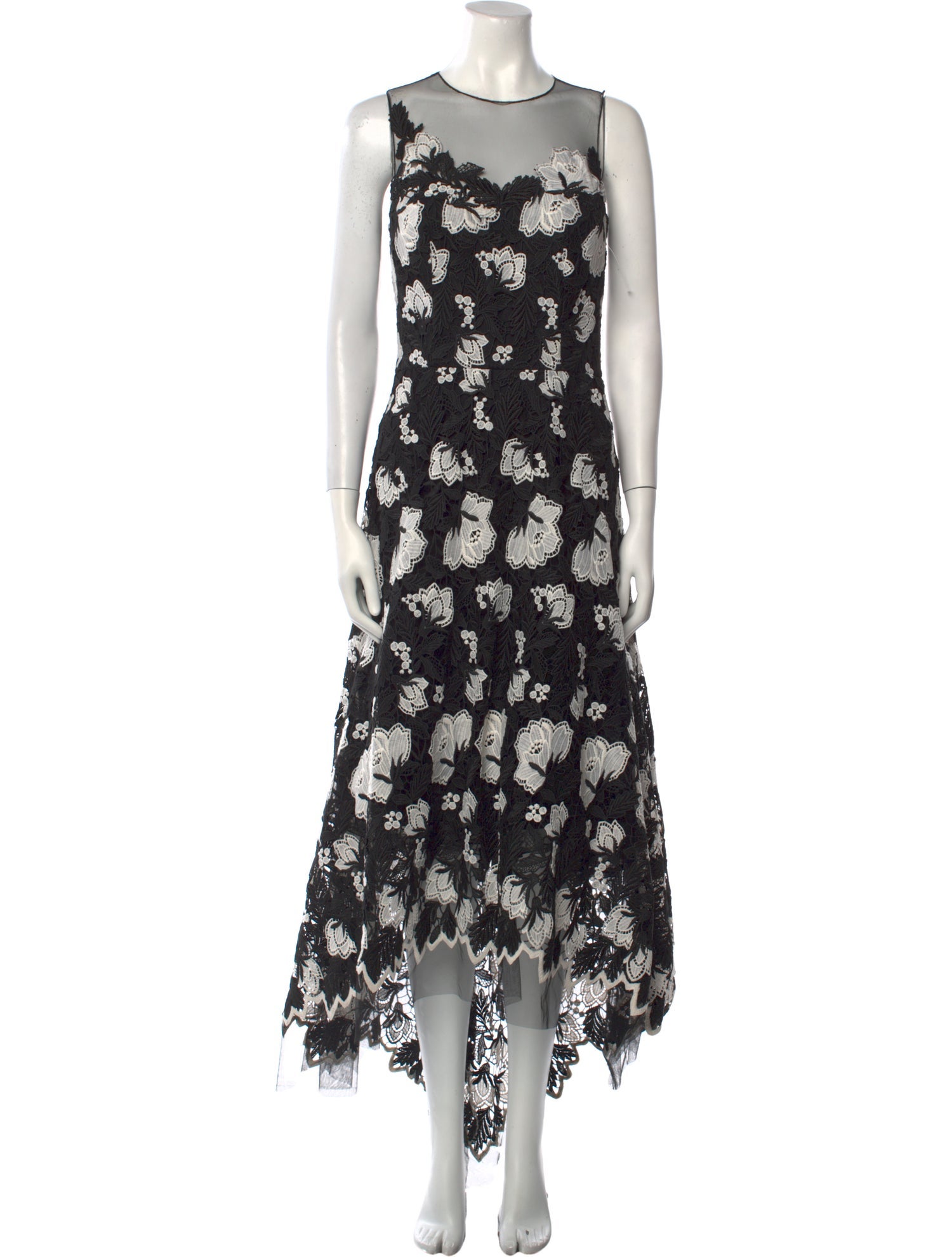 Teri Jon Floral Print Long Dress